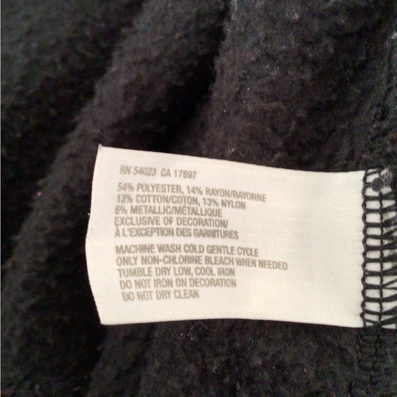 GAP Body Fit Black Sparkling Zip Hoodie - Small - Picture 5 of 5